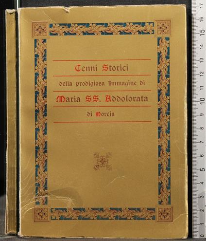 Cenni Storici Della Prodigiosa Immagine di Maria. - copertina
