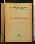 Lezioni di Diritto Agario Aa 1968/69