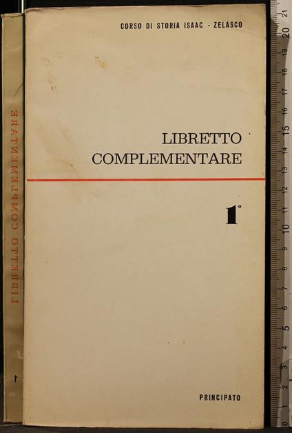 Libretto Complementare 1° - copertina