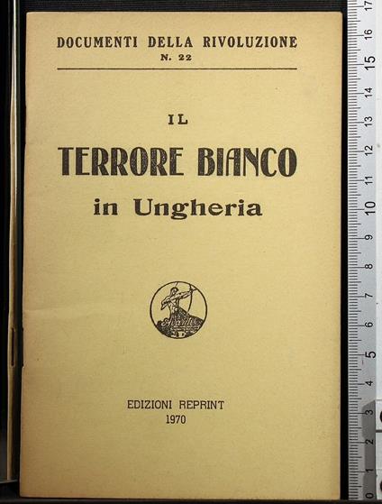 Il terrore bianco in Ungheria - copertina