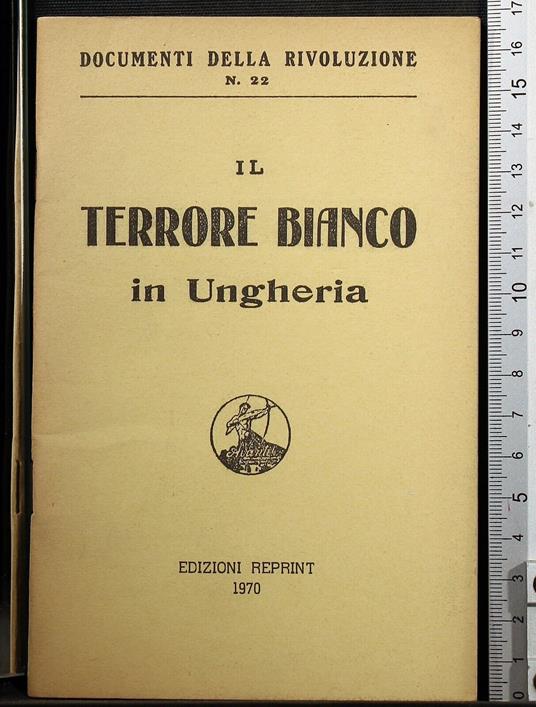 Il terrore bianco in Ungheria - copertina