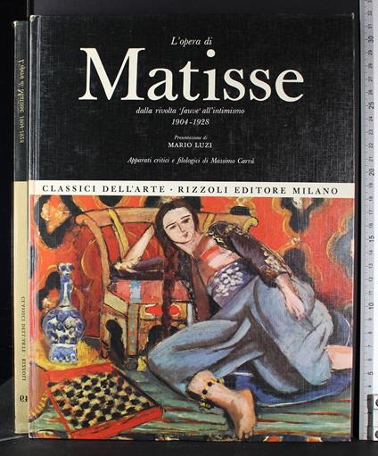 L' opera di Matisse dalla rivolta fauve all'intimismo. - copertina