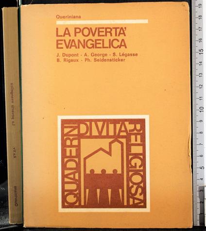 La povertà evangelica - copertina