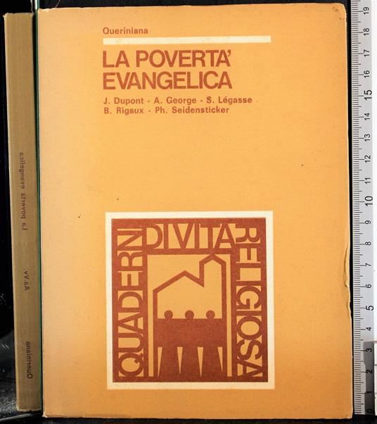 La povertà evangelica - copertina