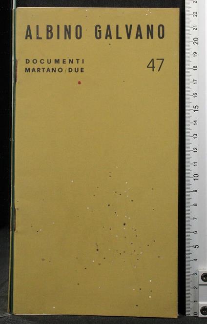 Albino Galvano - copertina