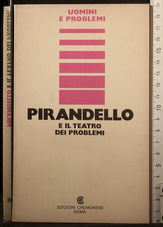 Pirandello e il teatro dei problemi - copertina