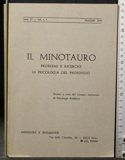 Il Minotauro. Problemi e Ricerche di Psicologia - copertina