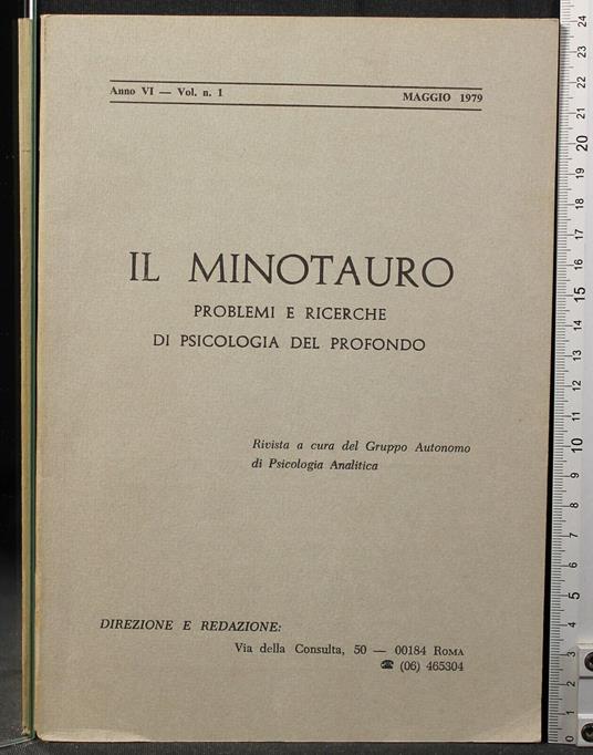 Il Minotauro. Problemi e Ricerche di Psicologia - copertina
