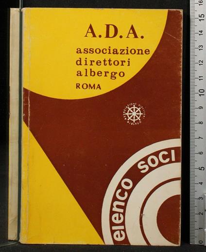Ada. Associazione Direttori Albergo. Elenco Soci 1979 - copertina
