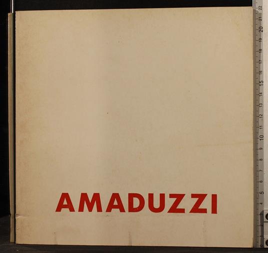 Aldo Amaduzzi. 1979 - copertina