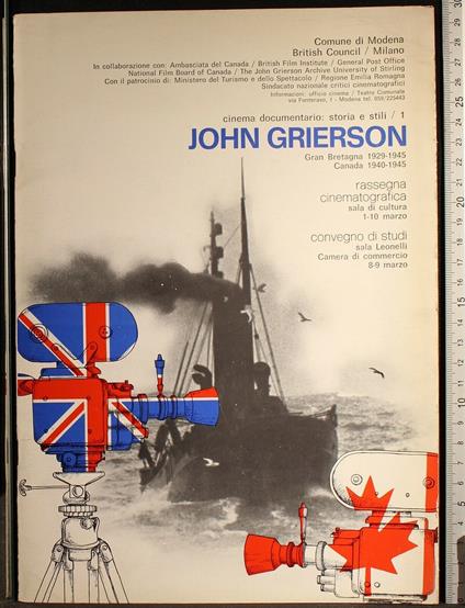Grierson. Rassegna Cinematografica e Convegno Studi - copertina