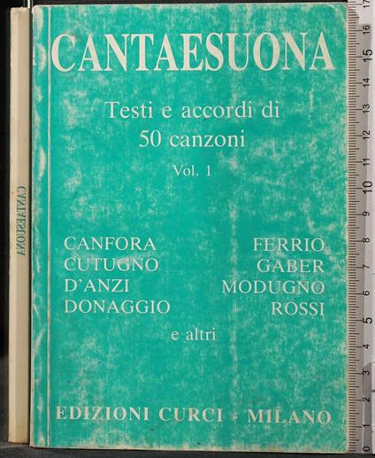 Cantaesuona. Vol - copertina