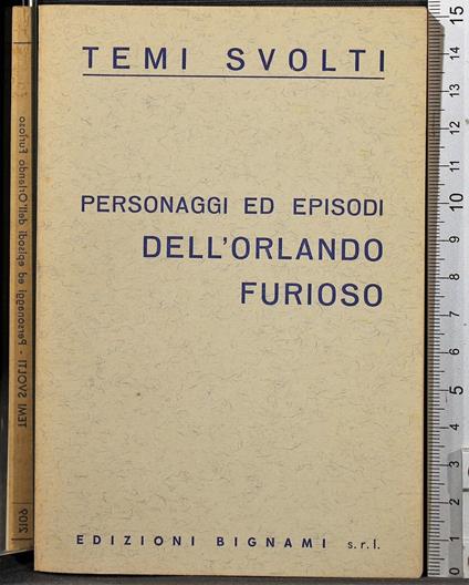 Personaggi ed episodi dell'Orlando Furioso - copertina
