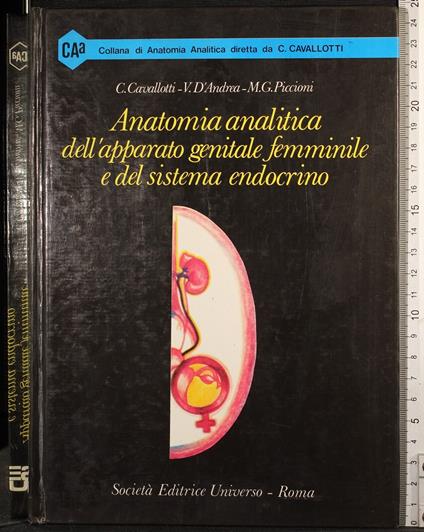 Anatomia analitica dell'apparato genitale femminile - copertina