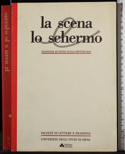 La scena lo schermo. Rassegna studi su spettacolo 1989/90 - copertina