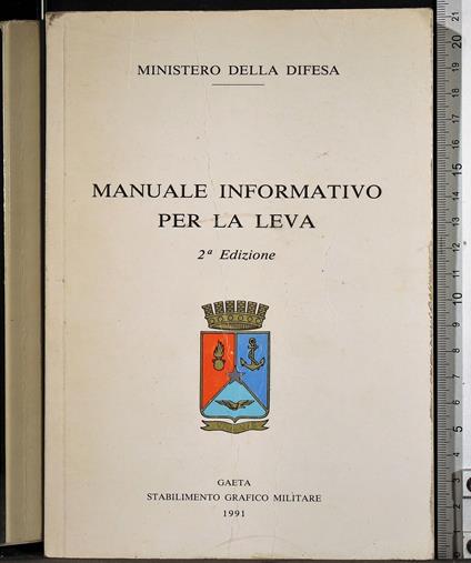 Manuale informativo per la leva 1991 - copertina