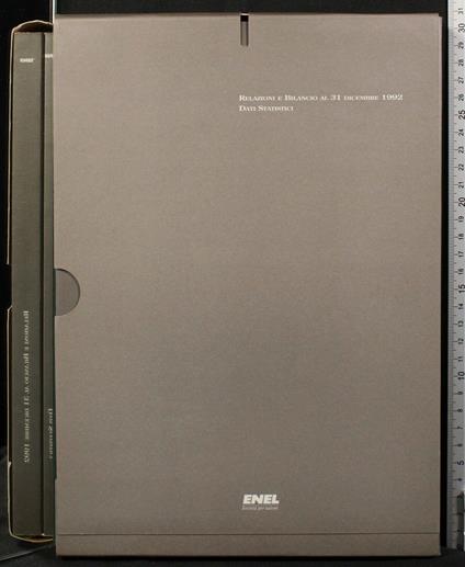 Relazione e bilancio, dati statistici 1992 - copertina