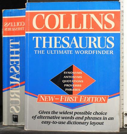 Collins Thesaurus. Synonyms, Antonyms, Quotations. - copertina