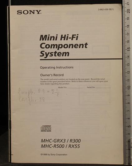 Mini Hi-Fi Comonent System - copertina