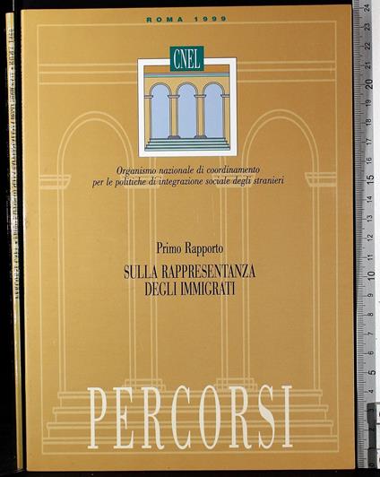 Primo rapporto sulla rappresentanza degli immigrati - copertina