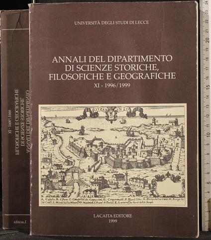 Annali Del Dipartimento di Scienze Storiche,Filosofiche. - copertina