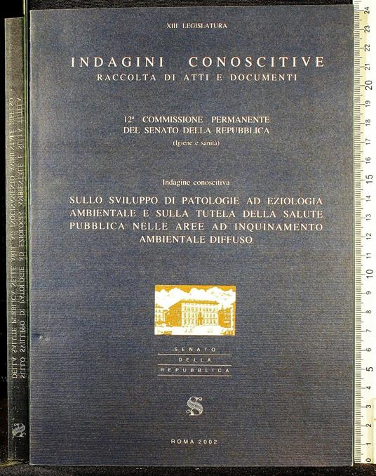 Indagini conoscitive raccolta di atti e documenti - copertina