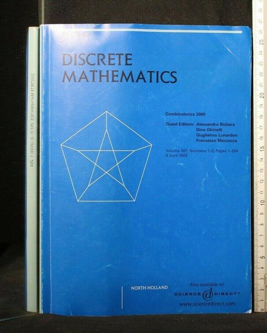 Discrete Mathematics Vol. 267 - copertina