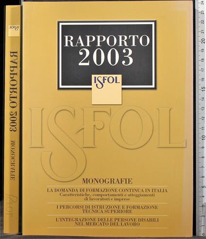 Rapporto 2003 - copertina