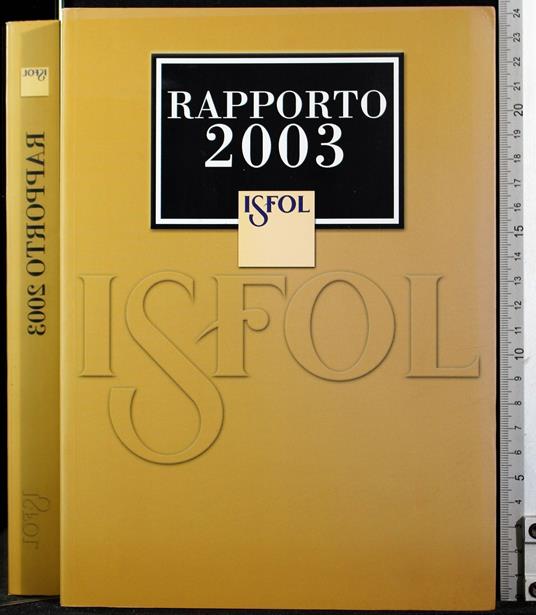 Rapporto 2003 ISFOL - copertina