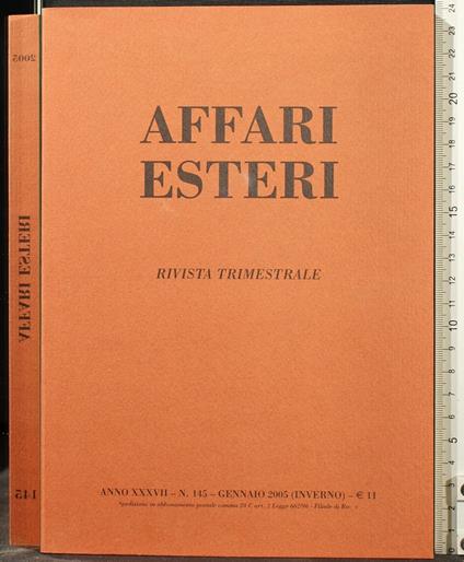 Affari Esteri. Gennaio 2005 - copertina