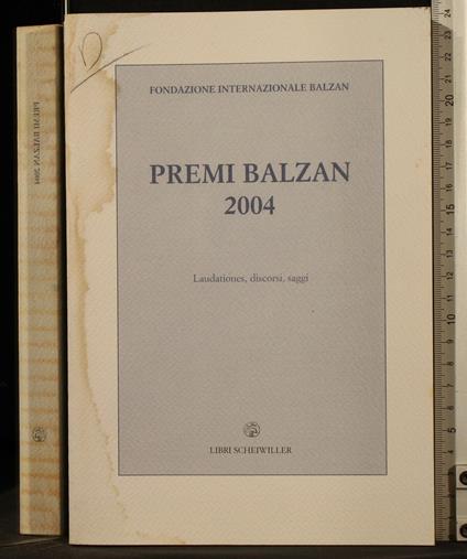 Premi Balzan 2004 - copertina