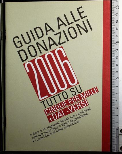 Guida alle donazioni 2006 - copertina