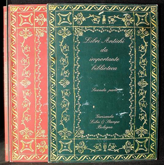 Libri antichi da importante biblioteca. 2 vol - copertina