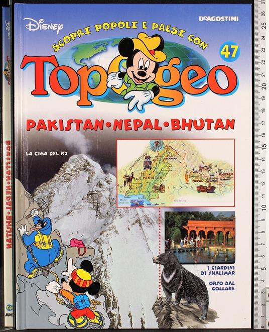 Topogeo 47 Pakistan Nepal Bhutan - copertina