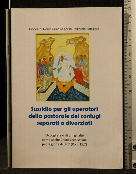Sussidio per Gli Operatori Della Pastorale Dei Coniugi Separati - copertina