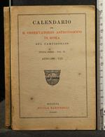 Calendario Del Osservatorio Astronomico di Roma 1930