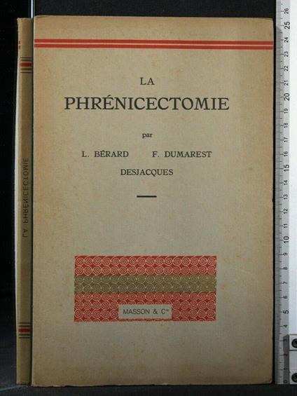 La Phrenicectomie - copertina