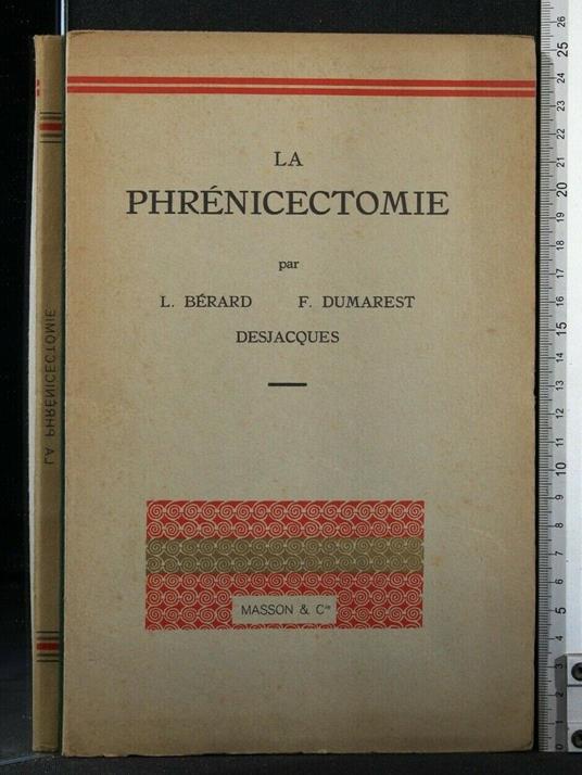 La Phrenicectomie - copertina