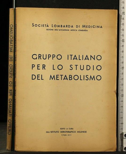 Gruppo Italiano per Lo Studio Del Metabolismo - copertina