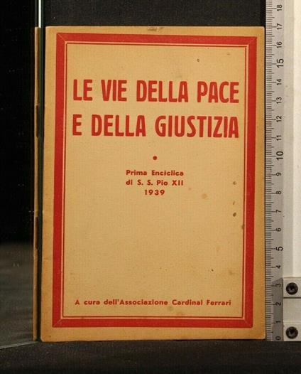 Le Vie Della Pace e Della Giustizia - copertina