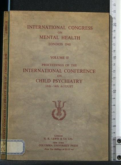 International Congress On Mental Health Vol 2 - copertina