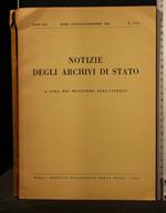 Notizie Degli Archivi di Stato N 1-2-3. Gennaio/Aprile 1952