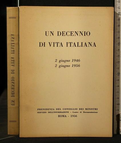 Un Decennio di Vita Italiana - copertina