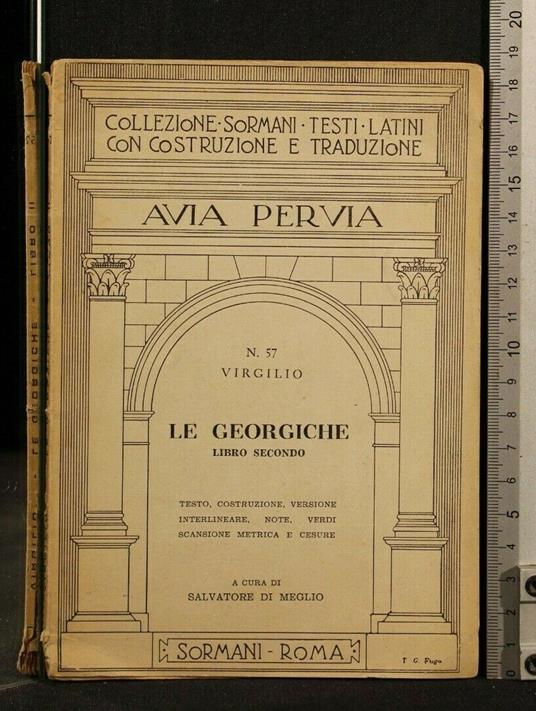 Avia Pervia N 57 Virgili Le Georgiche Libro Secondo - copertina