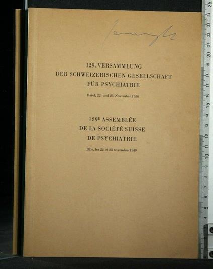 129. Versammlung Der Schweizerischen Gesellschaft Fur - copertina