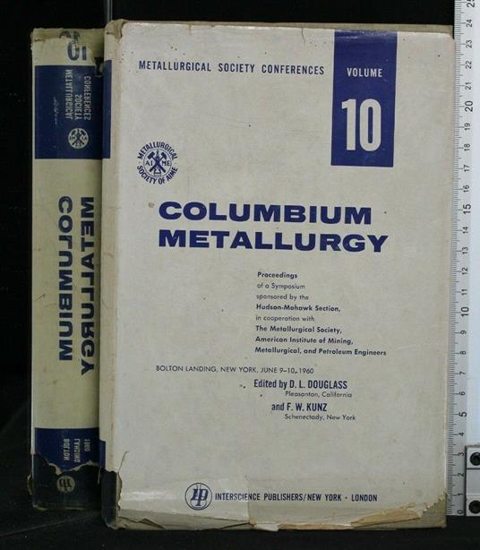 Columbium Metallurgy Vol. 10 - copertina
