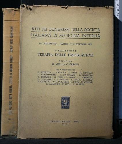 Atti Dei Congressi Della Società Italiana di Medicina Interna - copertina