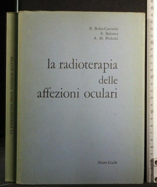 La Radioterapia Delle Affezioni Oculari - copertina