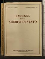 Rassegna Degli Archivi di Stato N3 Settembre/Dicembre 1962