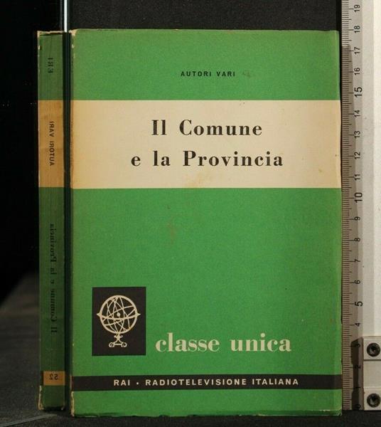 Classe Unica Vol 52 Il Comune e La Provincia - copertina